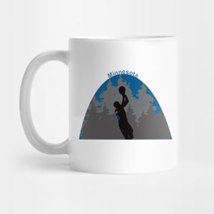 Basketball player Anthony Edwards in action Mug